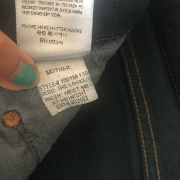 MOTHER The Looker Skinny Jeans in Midnight 26 - Picture 9 of 9